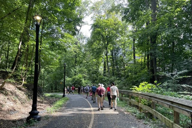 The course through Rock Creek Park